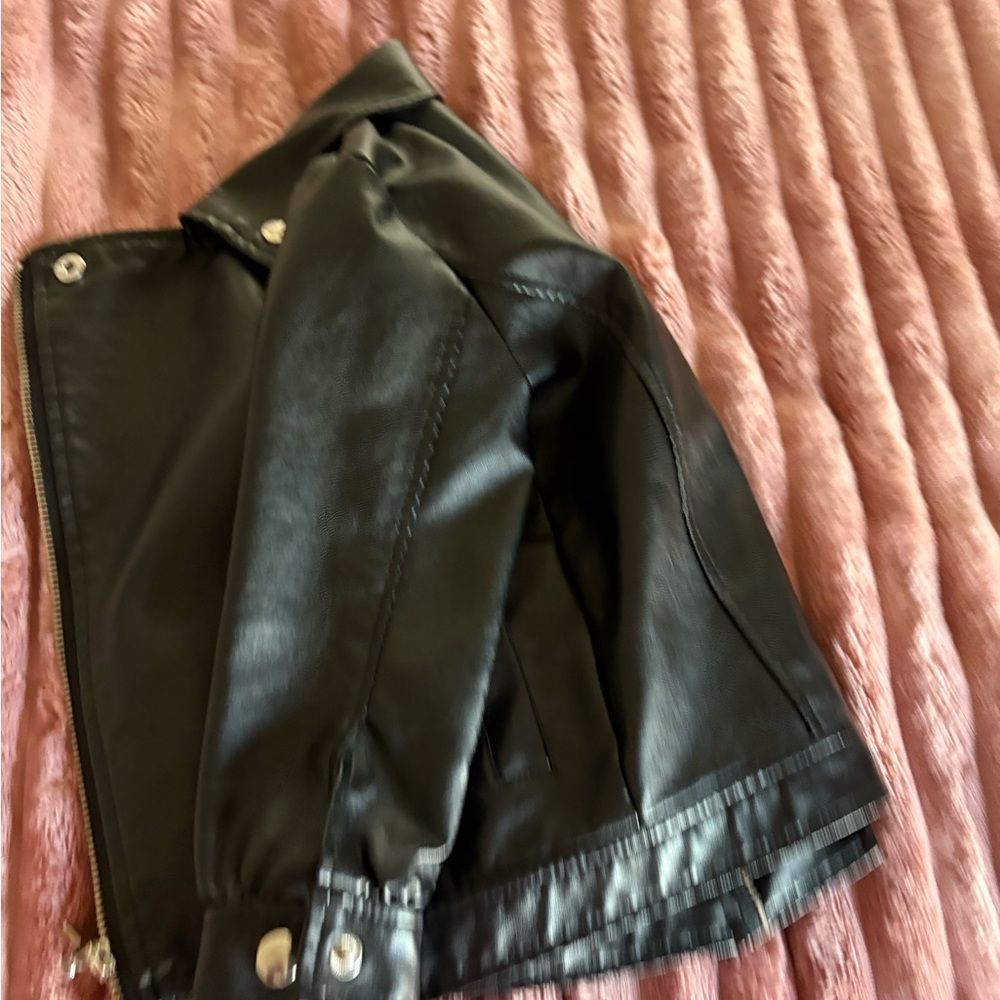 Black Faux Leather Jacket